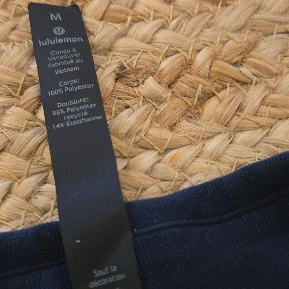 Lululemon Mens Full Zip Jacket Navy‎ Blue Athletic Casual Size M